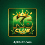 K6CLUB Game mobile app interface showing online games and rewards