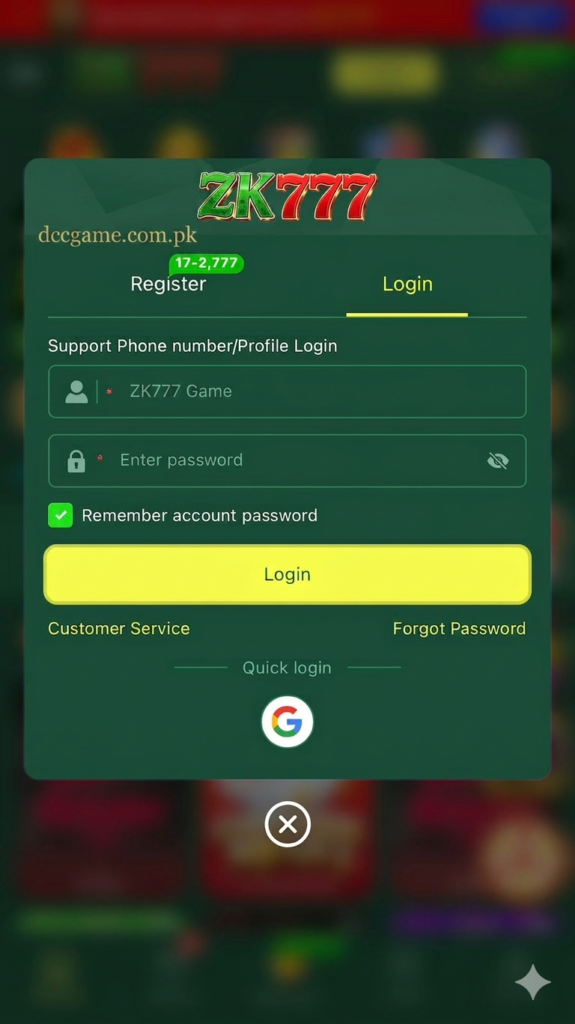 ZK777 Game